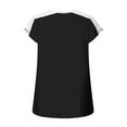 thumbnail image 6 of Elainilye Fashion Womens Casual Tops Summer V-neck Bow Short Sleeved T-Shirts Shirt Top Blouse,Black, 6 of 7