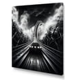 thumbnail image 2 of Designart "Of Light Rollercoaster Speed painting" Cityscapes Canvas Art Print, 2 of 5