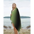 thumbnail image 2 of Dark Sea Green Black Ombre Beach Towels Oversized Super Absorbent, Modern Gradient Abstract Art Lightweight Bath Towel Quick Dry Sets For Bathroom/Pool/Rv Camping/Beach Play/Gym Room/Picnic 35"x70", 2 of 8