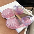 thumbnail image 6 of BRGZLK Girls Fisherman Sandals Soft Sole Beach Cut-Out Candy Ombre Closed Toe Jelly Sandal Lightweight Comfortable Little Kids Shoes Pink 4-5 Years, 6 of 9
