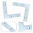 thumbnail image 3 of WellMade 10 Pcs 2" Heavy Duty L Bracket Corner Braces - Durable Iron Zinc Plated Angle Brackets, Right Angle Supports with Screws for Furniture, Shelves, Wood & DIY Projects, 3 of 7