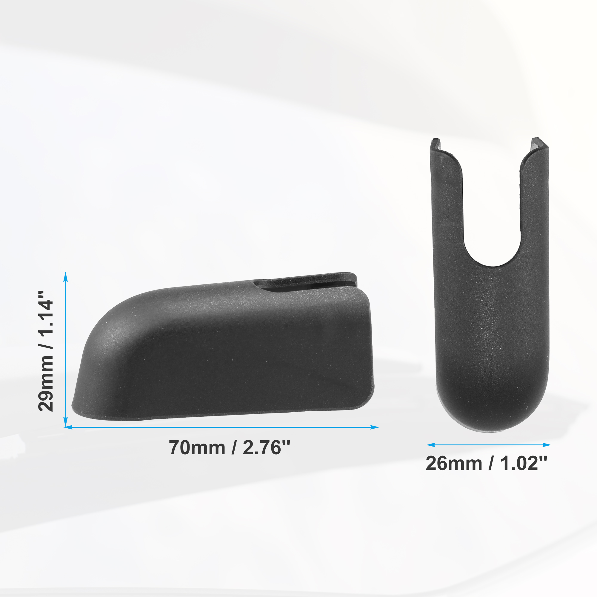 Unique Bargains Rear Wiper Arm Nut Cover Cap for Nissan Kicks Juke 1-Pack Black