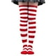 thumbnail image 2 of Calcetines a rayas Medias largas sobre calcetines hasta blanco rojo Yuyangstore Calcetines de patrón de rayas, 2 of 7