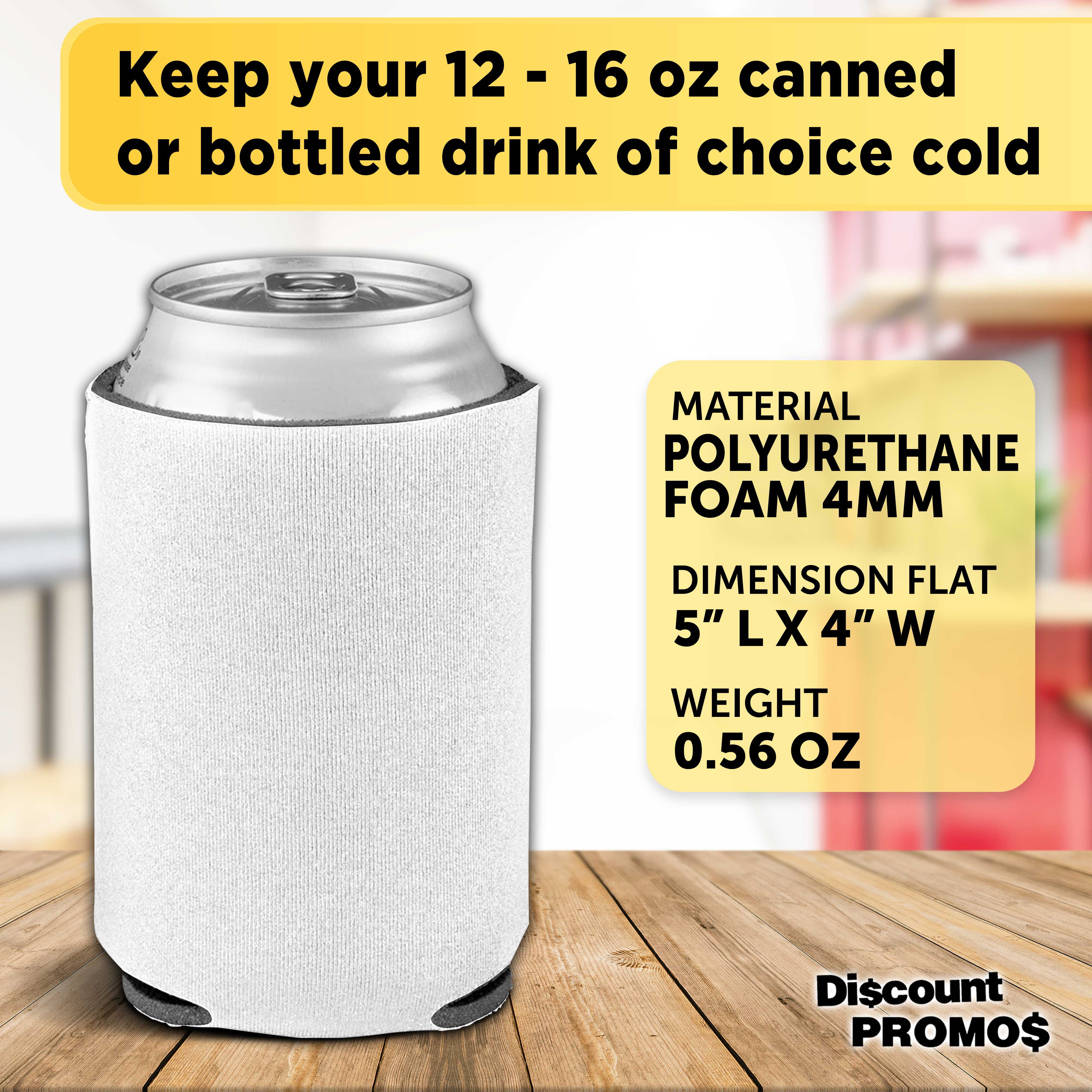 Can Coolers - 25 pack - 4mm Collapsible Beer Holders To Keep Your Beer Cold - Insulated Cans Holder - White