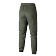 thumbnail image 3 of Lmueinov Cargo Pants for Men Elastic Drawstring Waist Lightweight Casual Jogger Pants with Pockets Outdoor Long Trousers for Jogging Hiking, 3 of 8