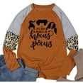 thumbnail image 3 of KimSoong Women Plus Size Halloween Shirts Raglan Baseball Long Sleeve Top, 3 of 5