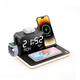 thumbnail image 1 of Estación de carga inalámbrica 7 en 1 con cargador rápido para dos teléfonos, compatible con Bluetooth/TimeSync, adaptador rápido de 30 W para AirPods, 1 of 7