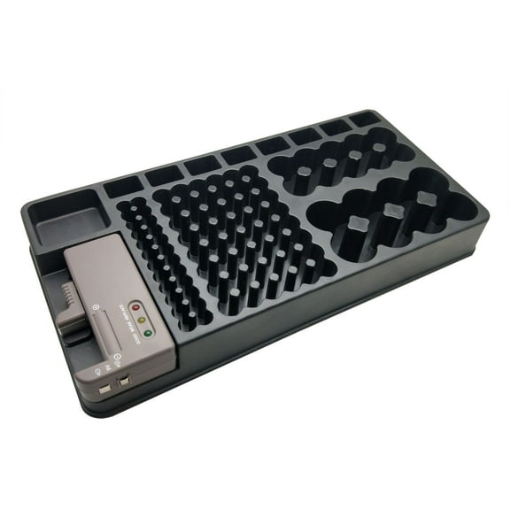 JeashCHAT Battery Storage Box, Battery Tester, Battery Strength Indicator Capacity Tester