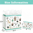 thumbnail image 2 of GASTROPOD 16.5" Large Baby Gift Bag with Card and Tissue Paper for Baby Shower,Kids Birthday (Woodland Animal), 2 of 13