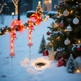 thumbnail image 5 of 1 PCS Solar Christmas Lights Outdoor, 28 Inch Candy Cane Solar Powered Waterproof Christmas Lights with Santa Claus and Star,Outdoor Christmas Decorations for Yard Front Patio Decor Garden, 5 of 5