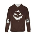 thumbnail image 2 of Blusa con capucha de manga larga para hombre, moda para el Día de Todos los Santos, estampado de fantasmas, sudadera con capucha y cordón para el tiempo libre, sudadera con capucha para hombre, blusa, 2 of 3