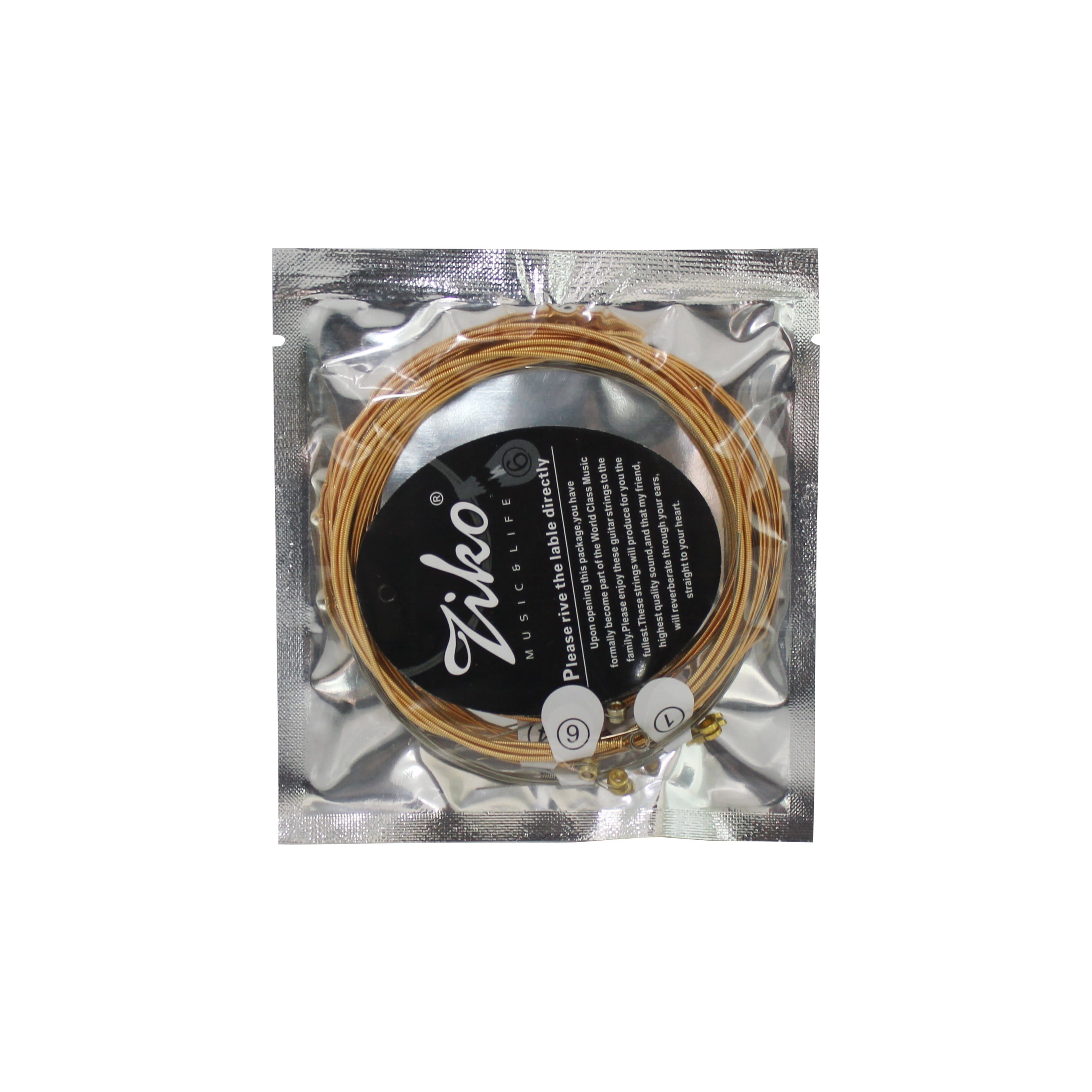 Ziko Acoustic Guitar Strings 10-48 Hex High-Carbon Steel and 90/10 Phosphor Bronze  9 Pack Set