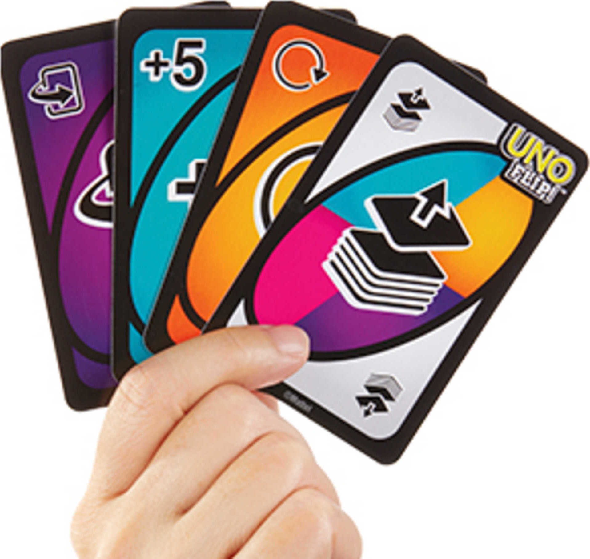 UNO Flip! Card Game for Kids, Adults & Family Night with Double-Sided Cards, Light & Dark - image 5 of 7