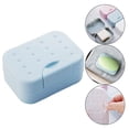 thumbnail image 4 of Jabonera,Jabonera portátil de viaje con tapa para baño,Soporte para barra de jabón con protector de esponja para ducha,Escuela de gimnasia de jabonera impermeable sellada,Camping Senderismo, 4 of 9