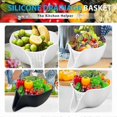 thumbnail image 3 of 2-Pack Silicone Sink Strainer Basket with Spout, Multi-Function Drain Filter for Kitchen Use, 3 of 5