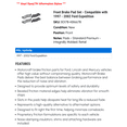 thumbnail image 2 of Front Brake Pad Set - Compatible with 1997 - 2002 Ford Expedition 1998 1999 2000 2001, 2 of 2