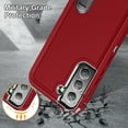 thumbnail image 7 of ELEHOLD for Samsung Galaxy S23 Rugged Protective Case Full Body Multi-Layer Shockproof Hidden Kickstand Hybrid Silicone Hard PC Cover for Samsung S23,Red, 7 of 7