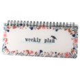 thumbnail image 2 of Tear-Off Weekly Planner - Floral Bird Design - Spiral Schedule Organizer, 2 of 6
