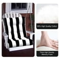 thumbnail image 5 of High Back Patio Chair Cushions Set of 2, Waterproof Fade Resistant Rocking Chair Cushion for Outdoor Patio, Lawn Chair Cushions（Black White-1）, 5 of 6