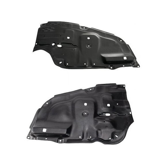 Engine Splash Shield Set 2 Piece - Compatible with 2005 - 2010 Toyota Avalon 2006 2007 2008 2009