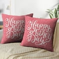 thumbnail image 3 of LALILO Throw Pillow Covers Happy Mother Day Lettering Floral Cushion Cover 18" x 18", 369 Pack, 3 of 6