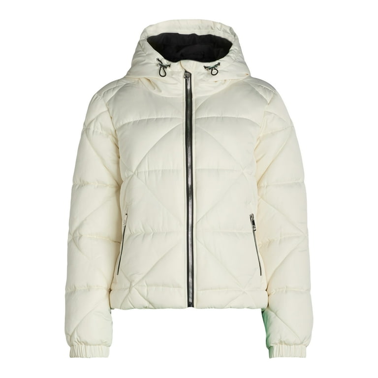 Love Sports Geometric Quilted Puffer Coat