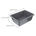 thumbnail image 2 of HLONK 2pcs Commercial Plastic Bus Box Utility Tote Bus Tub Washing Basin Tub with Handle for Restaurant, 2 of 7