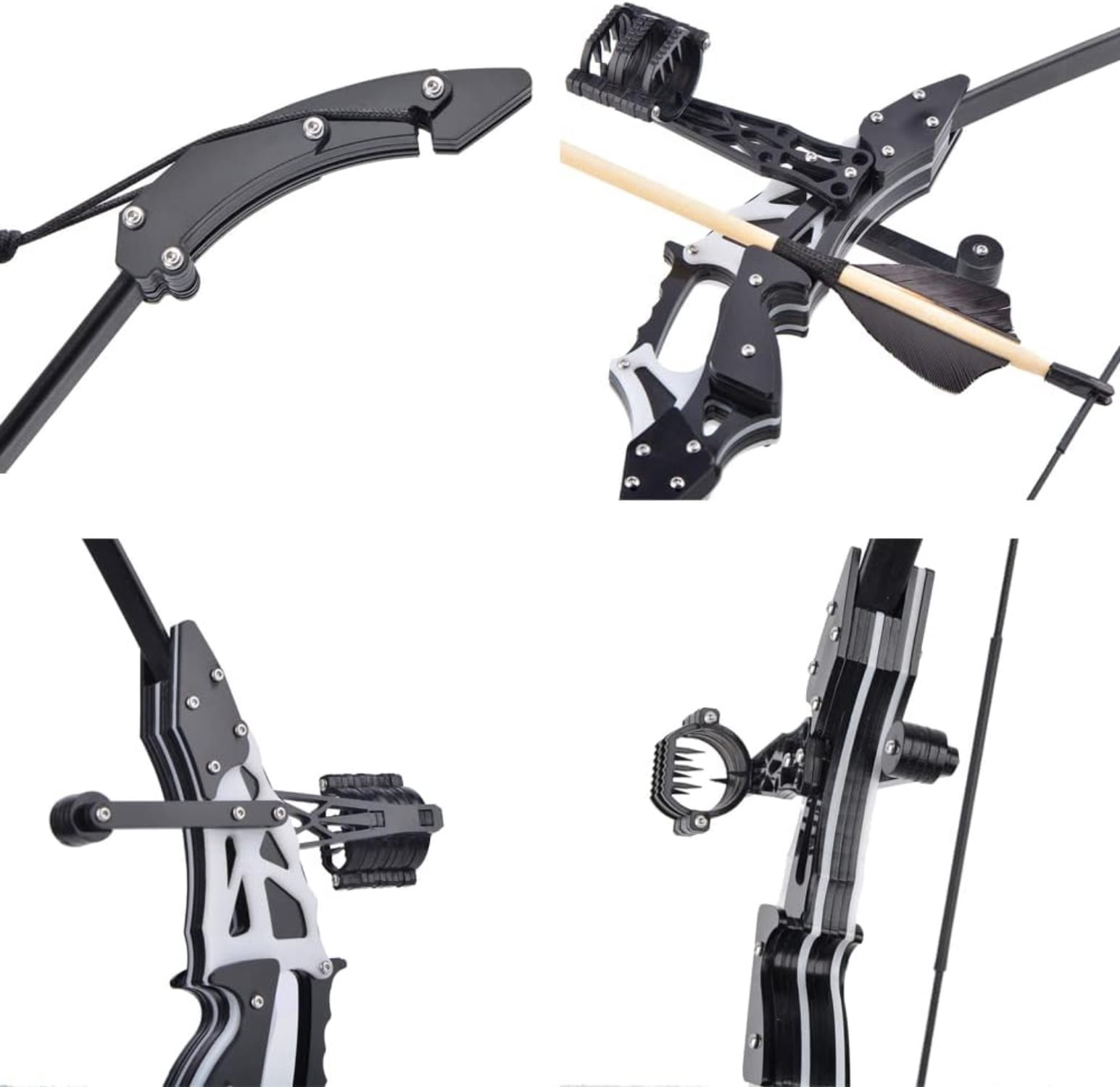 Clianle Archery Mini Bow and Arrow Set Mini Recurve Bow Hunting Longbow Mini Compound Bow Right Left Hand for Shooting Practice