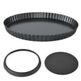 thumbnail image 4 of TART PAN NONSTICK DEEP BAKING DISH PIE PLATE  WITH REMOVABLE BOTTOM FOR HOME BAKERS, 4 of 7
