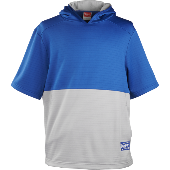 Rawlings Men's ColorSync Performance Short Sleeve Baseball Hoodie Royal 3XL
