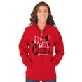 thumbnail image 3 of Im With Cupid Valentines Day Cute Zip Hoodie Sweatshirt Women Brisco Brands M, 3 of 6