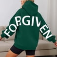 thumbnail image 2 of Y2K Oversize Letter Women Hooded Sweatshirts Fashion Back Letter Print Long Sleeve Sportwear Hoodie Tops With Pocket, 2 of 7