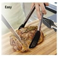 thumbnail image 3 of Cateissary Pinzas para pan antideslizantes, accesorios para cocinar barbacoa, abrazadera para ensalada, suministro de carne a la parrilla, Clip Type2 NO2, 3 of 6