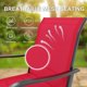 thumbnail image 3 of Qinaqin 360° Swivel Outdoor Bar Stools Set de 2 – cm Alturaigh Back Armrests All- Anchoeather Rust-Resistant Metálico Frame Patio Counter Altura Chairs para Profundidadck Lawn Garden –, 3 of 7