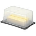 thumbnail image 2 of SIGNORAWARE Wide Butter Dish with Airtight Lid, BPA-Free Butter Holder – Black, 2 of 8