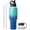 Caribbean Blue, variant on 40 oz Insulated Tumbler with Straw and , Stainless Steel Water Bottle Fits in Any Cup Holders, Double Wall Metal Tumbler Flask Large Capacity, Travel Cold Bottles, Leak-Proof Tumbler