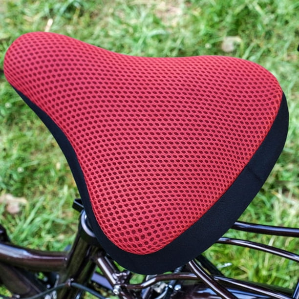 Funda para sillín de bicicleta, funda protectora para asiento de bicicleta, universal antideslizante, funda para asiento de bicicleta para bicicletas Rojo