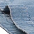thumbnail image 5 of Allegra K Women‘s Washed Chest Flap Pockets Single Breasted Denim Vest Jacket, 5 of 5