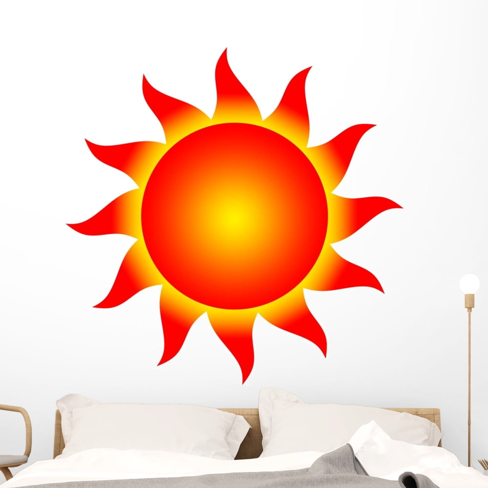 Sun Wall Decal Sticker by Wallmonkeys Vinyl Peel and Stick Graphic (48 ...