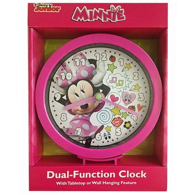 Disney Junior Minnie Mouse 6 Pouces Table Ou Mur Double Horloge