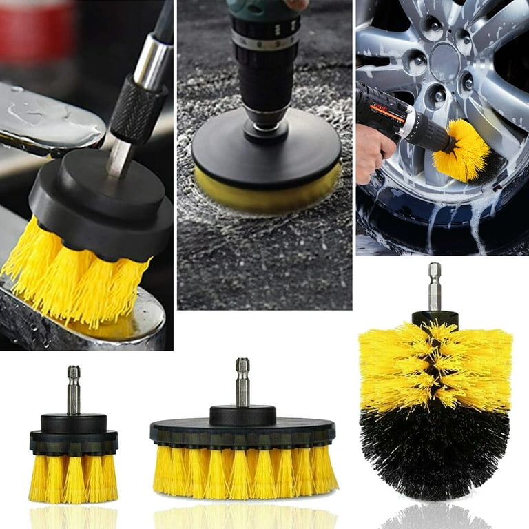 Drillbrush Cleaning Supplies, Glass Cleaner, Scrub Brush, Leather