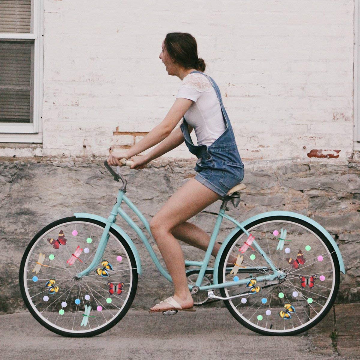 Wheely Bikes Bike Wheel Spokes Kit 36 Different Designs Colorful Bicycle Spokes Decorations Cute Biking Accessories for Kids Cool Cycling Gear Gift for Girls Spoke Beads Attachments