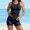 #0313-Multicolor, variant on Women's Sleeveless Round Neck Tankini Set with Removable Padded Bra, Modest Two Piece Swimsuit with Floral Print for Beach Pool Vacation Gift