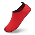 thumbnail image 4 of AUDeals Water Shoes, Quick Dry Stretch Mesh Aqua Sneakers with Split Toe Design for Swimming, Diving and Beach Use (Red, 10.5), 4 of 5