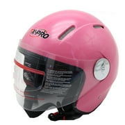 X-PRO Adult DOT Approved Open Face Motorcycle Helmet,Pink