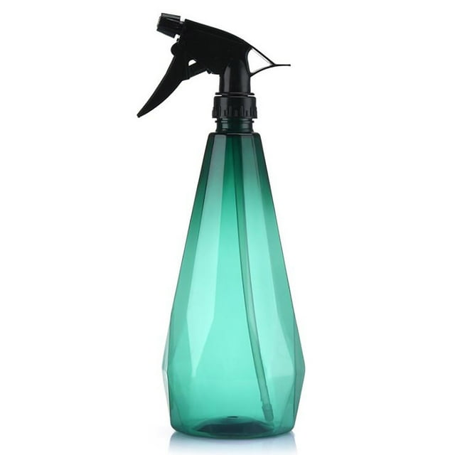 Regadera de jardinería Regadera suculenta Botella rociadora a presión manual Regadera limpia transparente de gran capacidad para el hogar de 1 litro - 1000 ml verde
