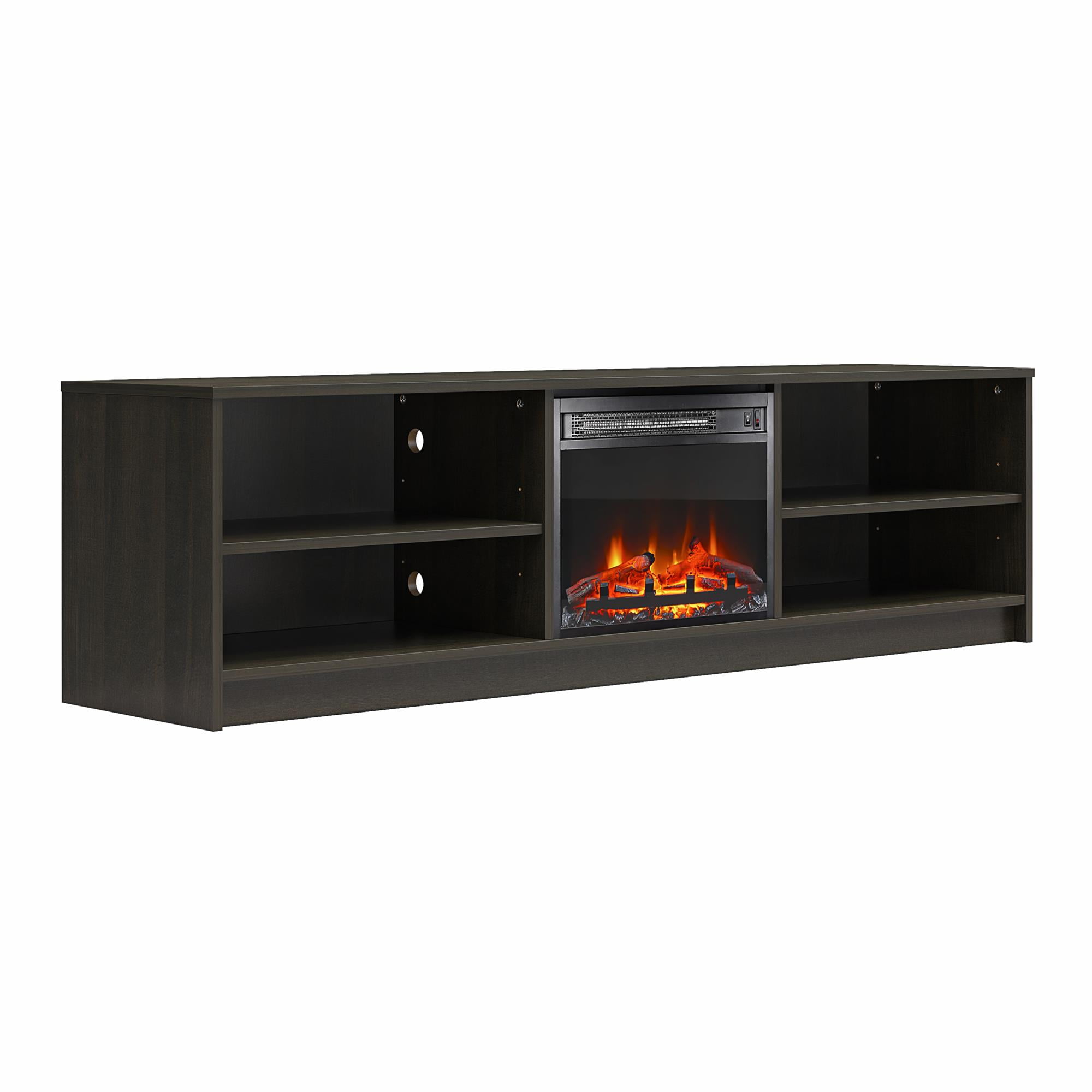 Mainstays Fireplace TV Stand, for TVs up to 75", Espresso
