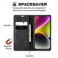 thumbnail image 6 of CASE ME For iPhone 14 Pro Max 14 13 12 11 Pro Max/SE 2022/SE 2020/ 7 8/Xs Max/XR/X/Xs Case Flip Leather Wallet Shockproof Phone Cover, 6 of 22