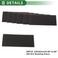 thumbnail image 6 of Unique Bargains Sandpaper Hook & Loop Sanding Sheets 230x93mm Black 30 Pcs 320 Grit Efficient Grinding and Polishing Automobile Manufacturing and Repair Woodworking, 6 of 7