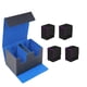 thumbnail image 4 of Estuche organizador de cartas de juego multifunción con capacidad para 400 cartas coleccionables Azul Púrpura Interior, 4 of 9